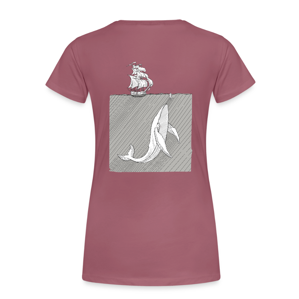 saved by grace - Backprint Frauen T-Shirt - Malve
