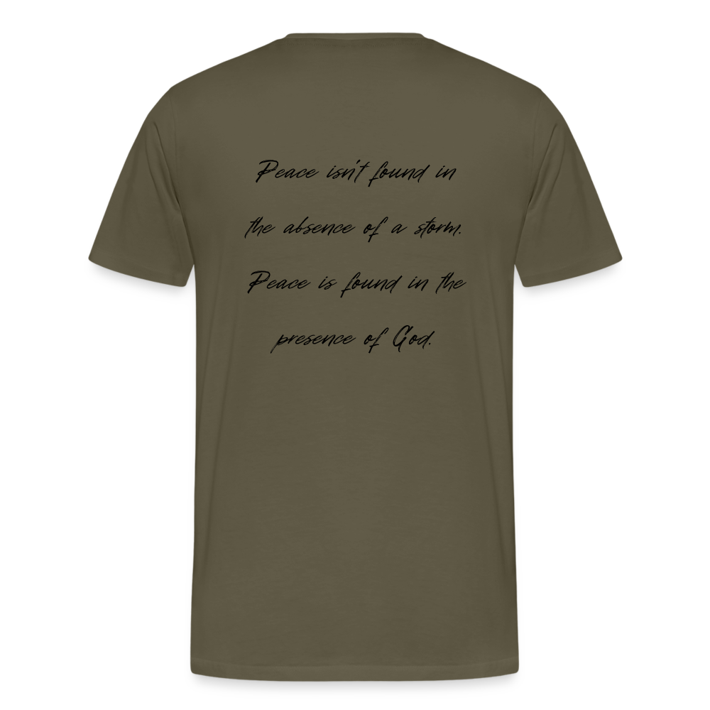 Peace in his presence - Männer T-Shirt - Khaki