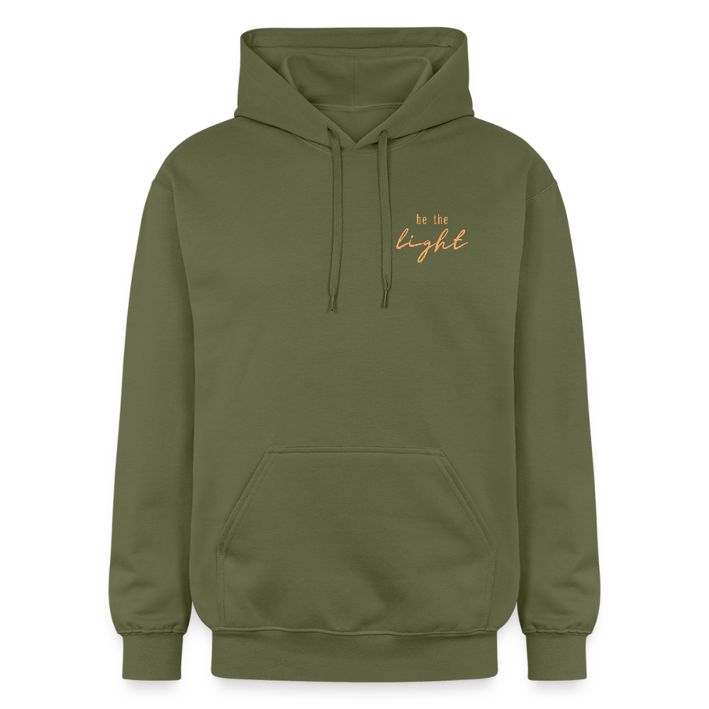 be the light - Unisex Hoodie - Militärgrün