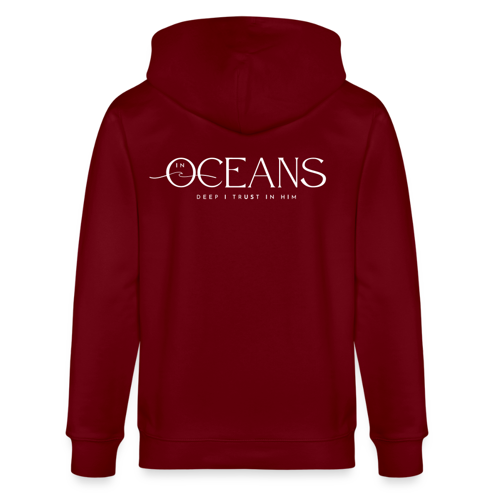 Oceans - Unisex Kapuzenjacke - Burgunderrot