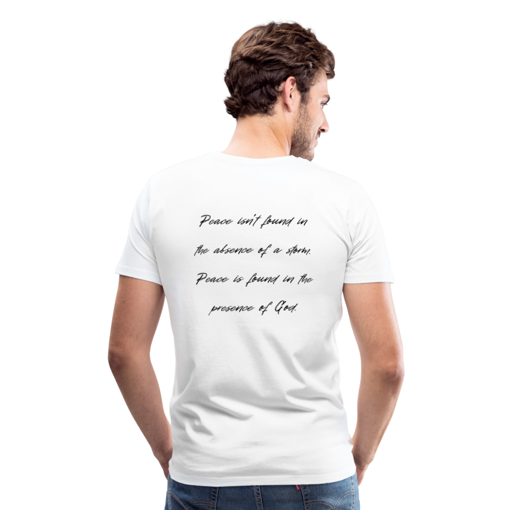 Peace in his presence - Männer T-Shirt - Weiß