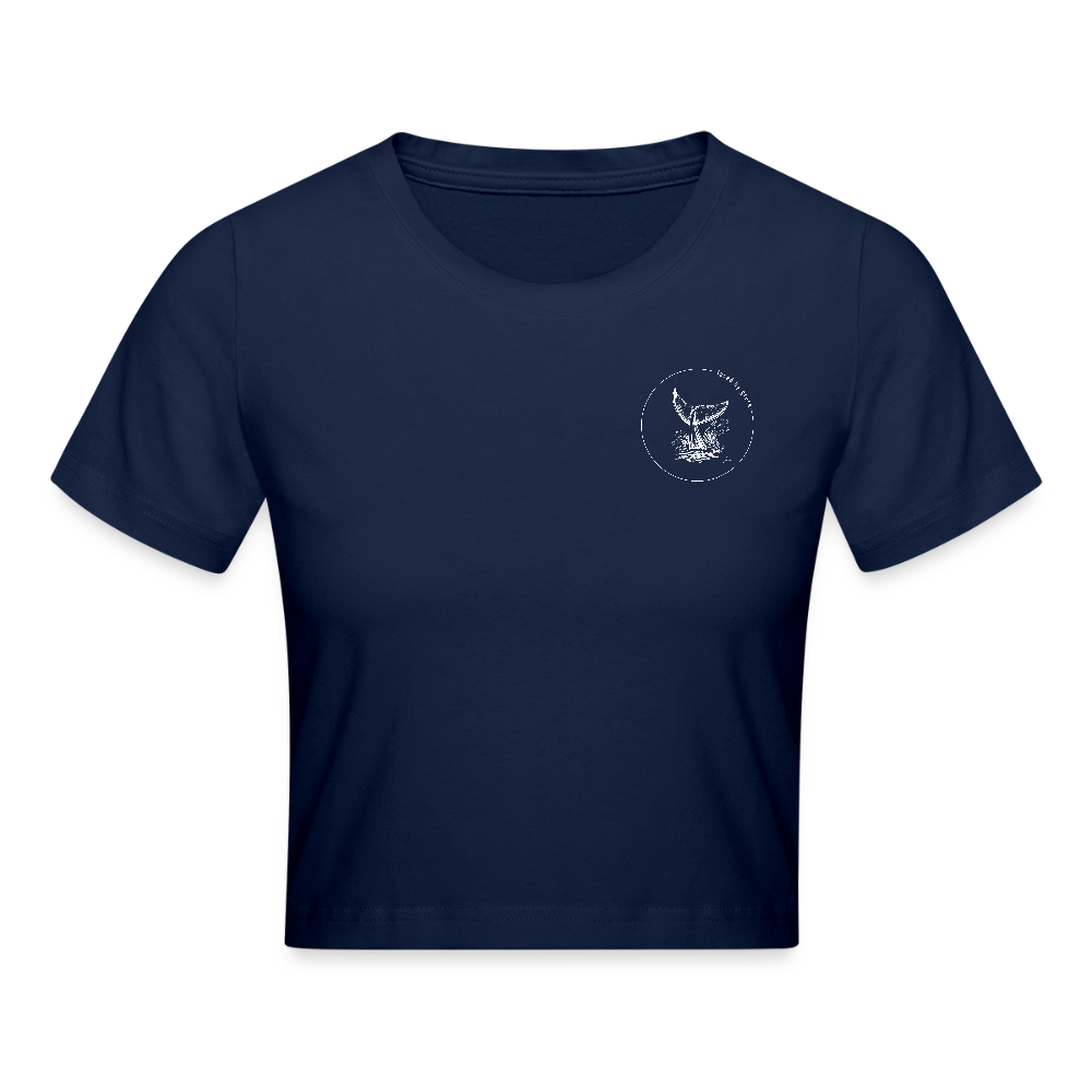 saved by grace - Cropped Frauen T-Shirt - Light Navy