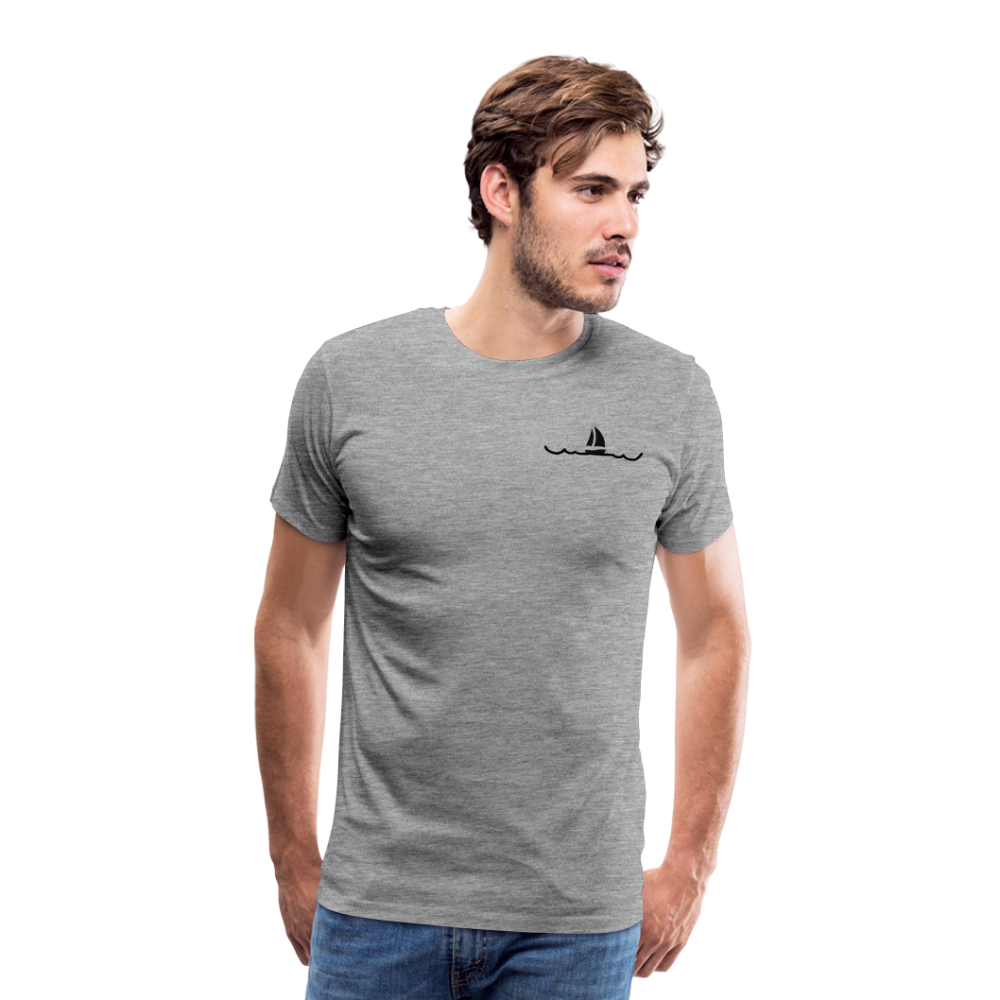 Peace in his presence - Männer T-Shirt - Grau meliert
