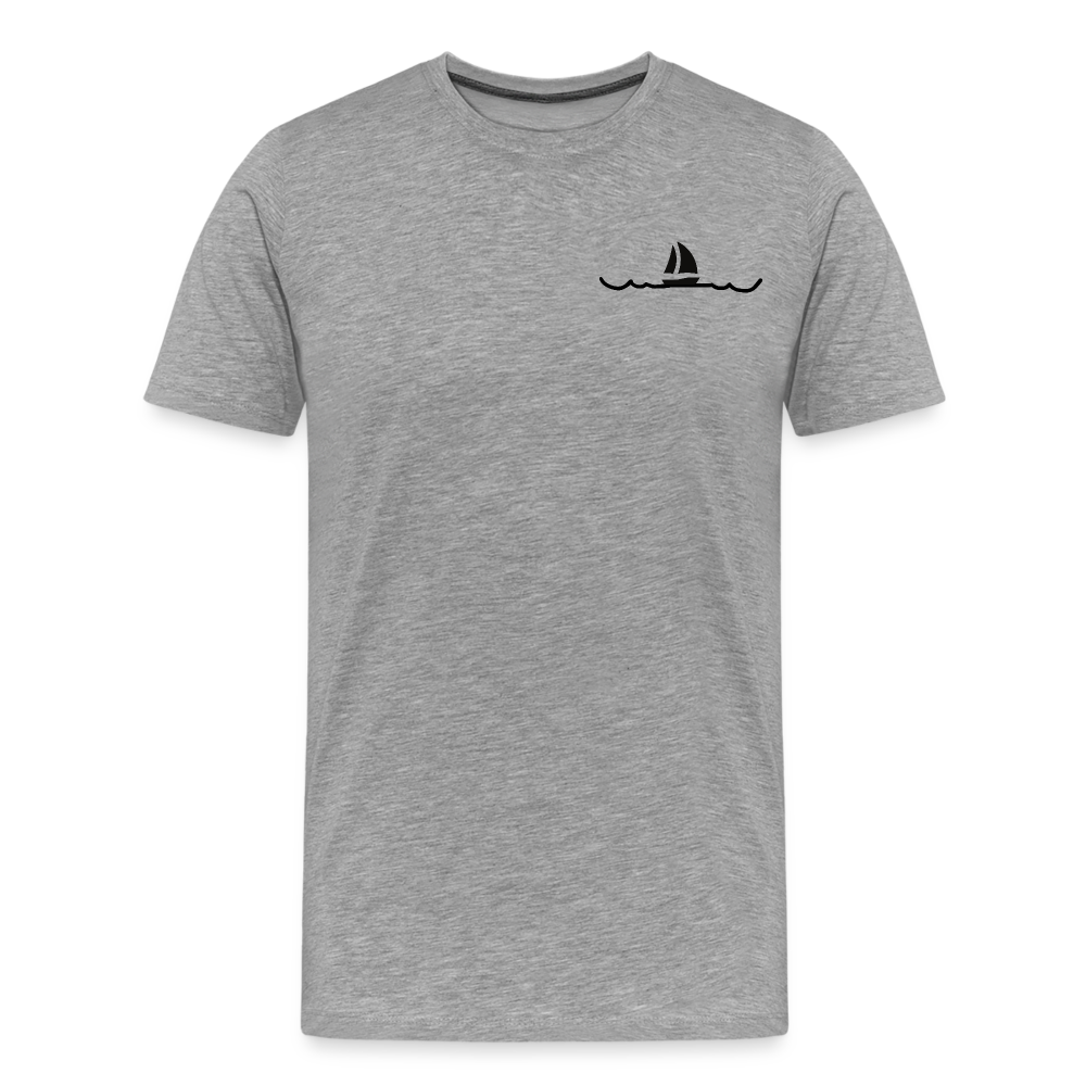 Peace in his presence - Männer T-Shirt - Grau meliert