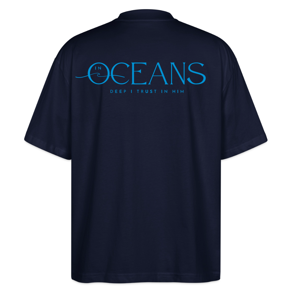 Oceans - Unisex Oversized T-Shirt - Navy