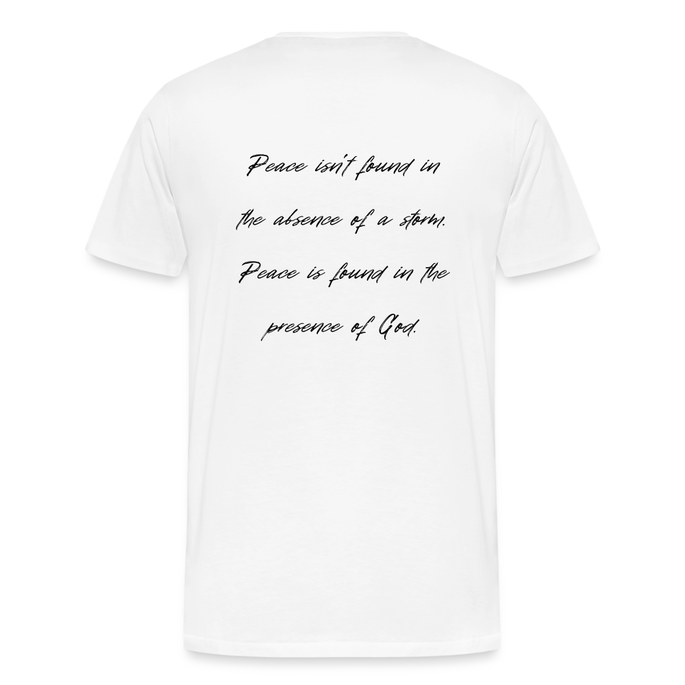Peace in his presence - Männer T-Shirt - Weiß