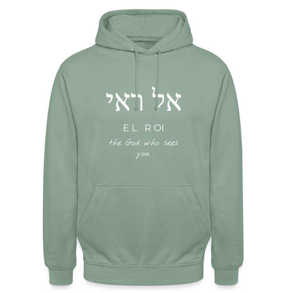 El Roi - Unisex Hoodie - Graugrün