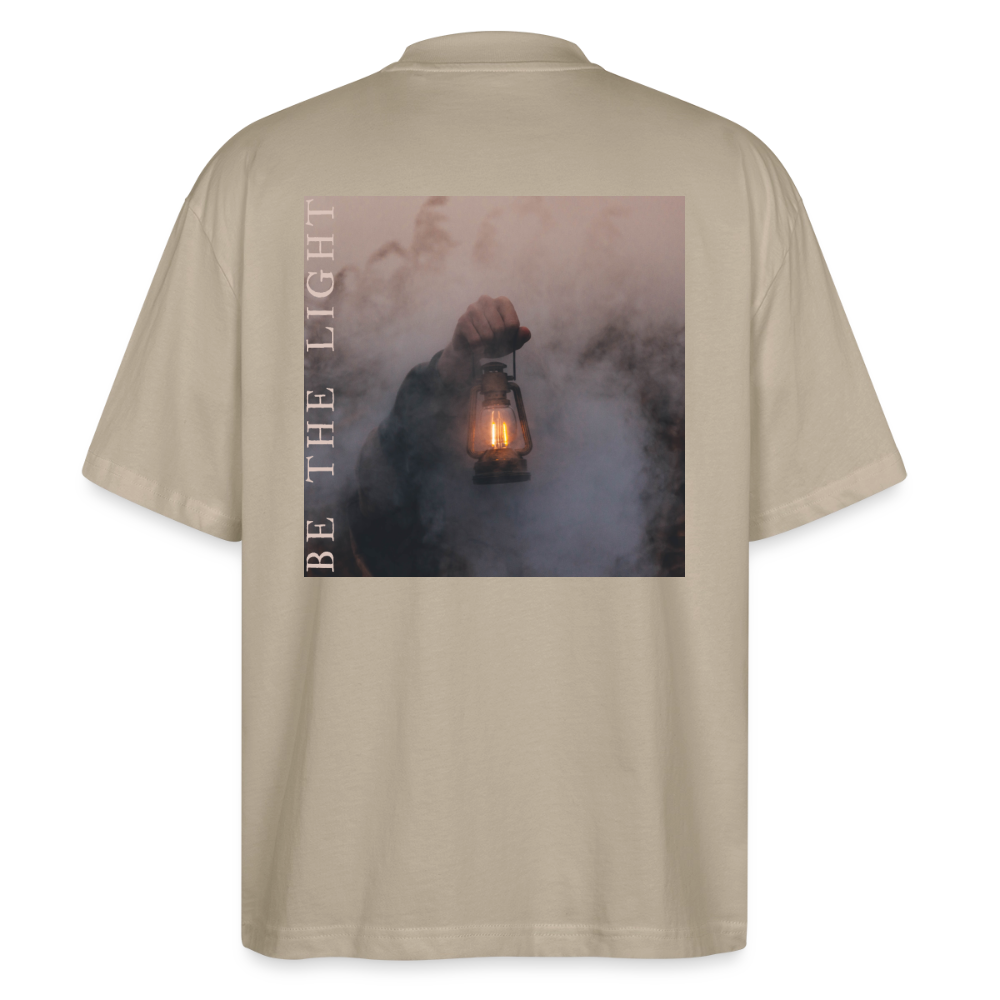 be the light - Oversized Unisex T-Shirt - Steingrau
