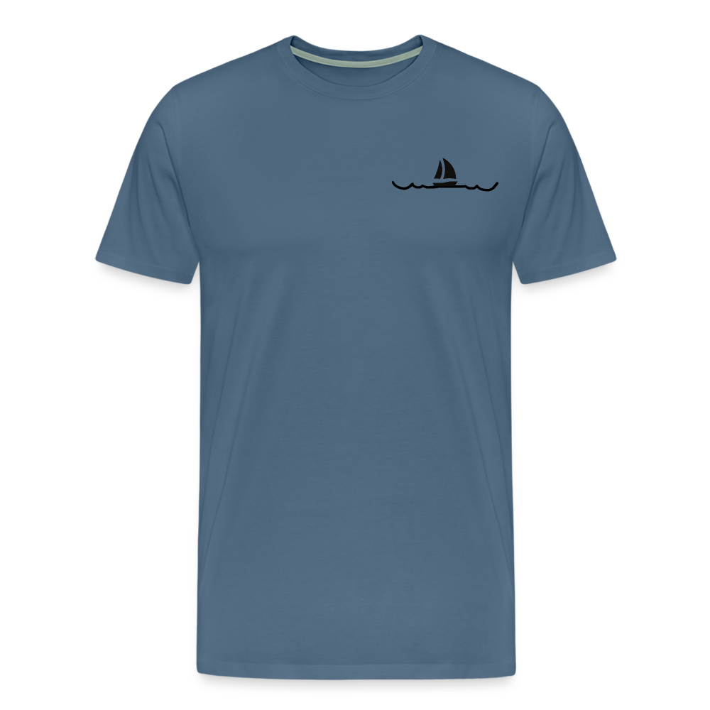 Peace in his presence - Männer T-Shirt - Blaugrau