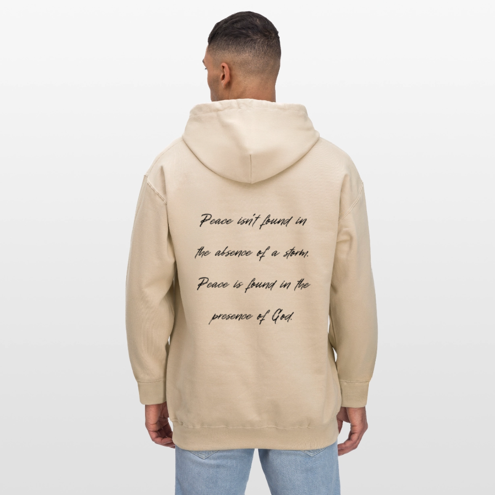 Peace in his presence - Unisex Hoodie - Sand