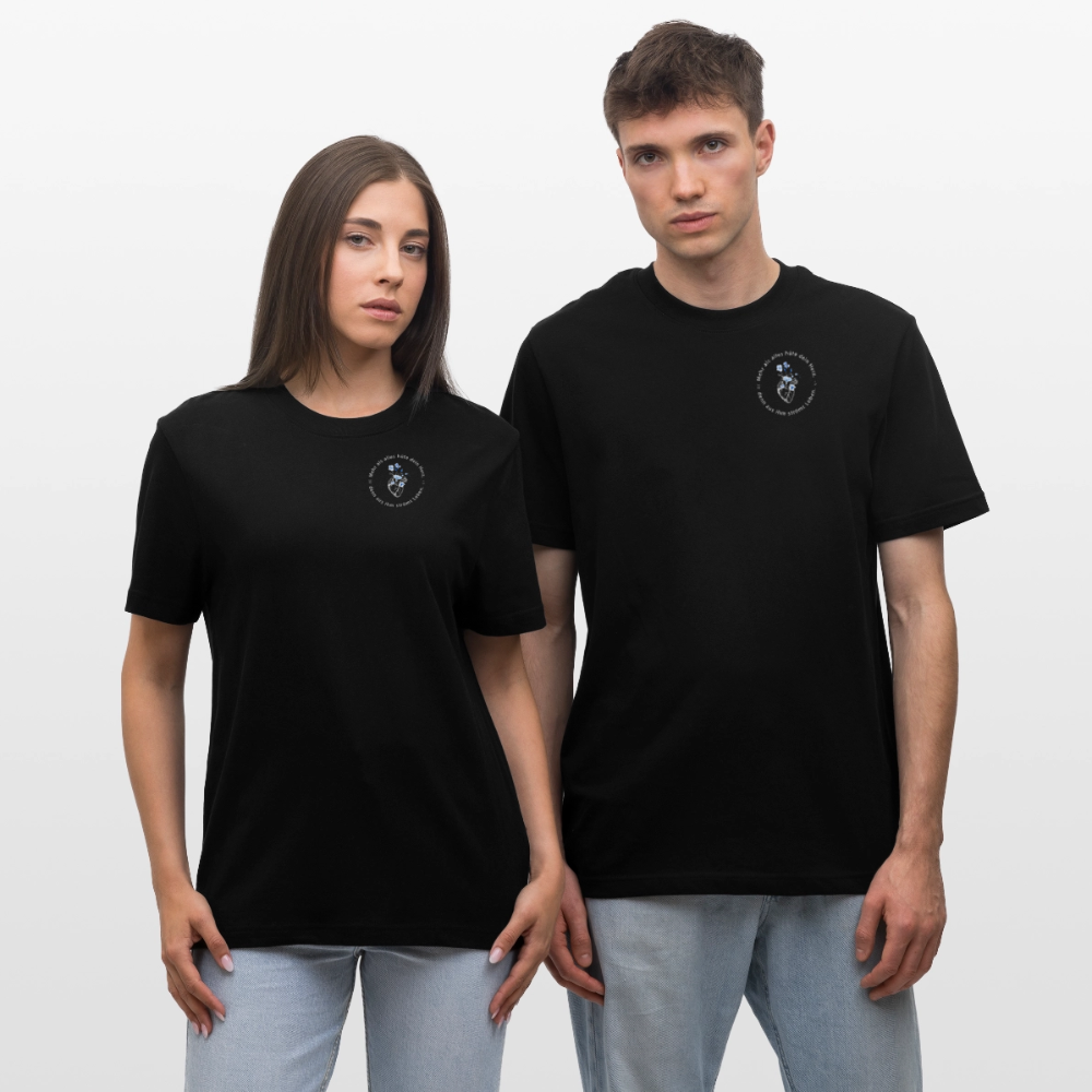 Behüte dein Herz - Unisex Bio-T-Shirt - Schwarz
