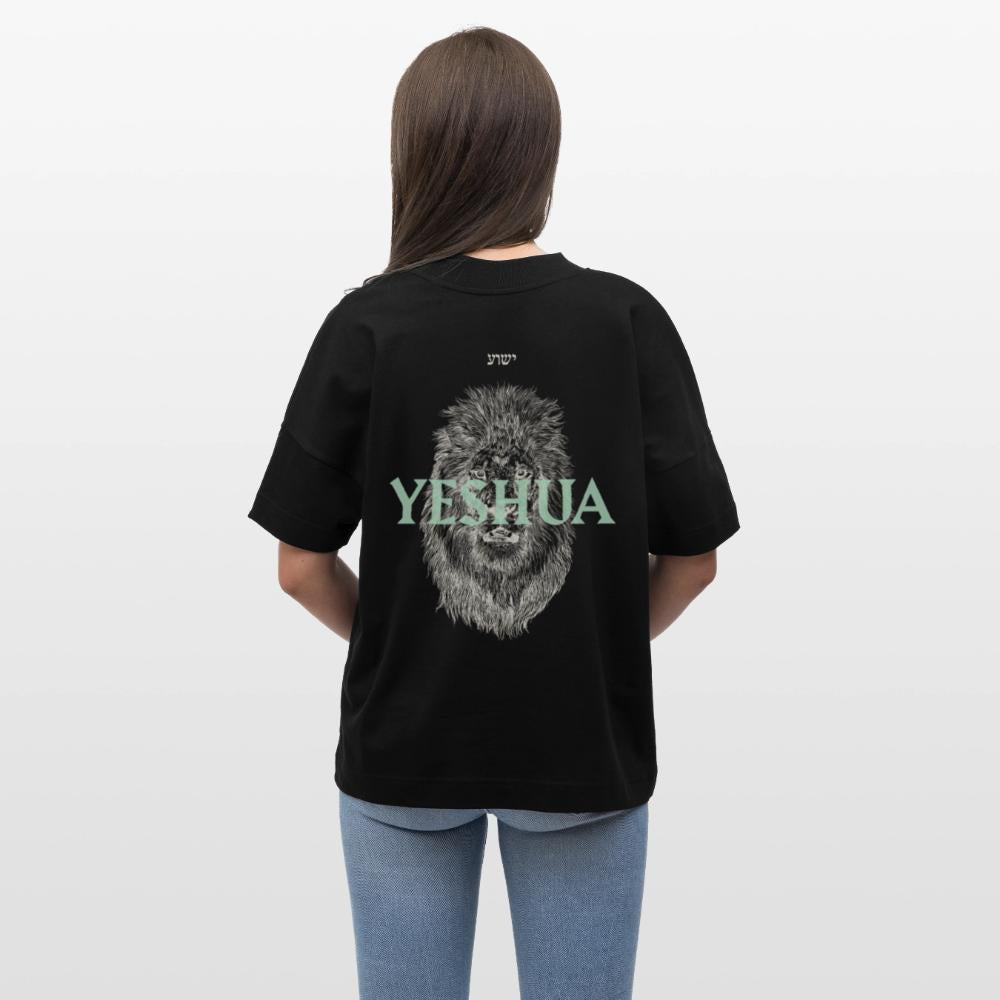 Yeshua Backprint schwarz/blau - Unisex Oversized T-Shirt