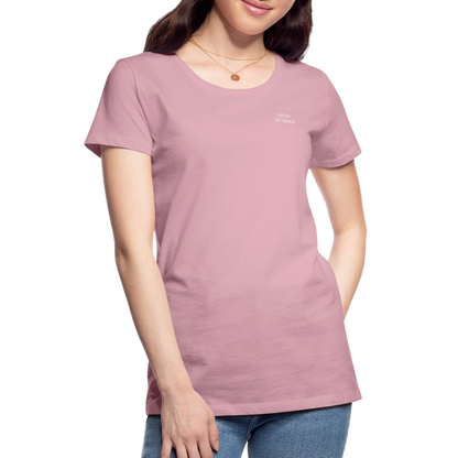 saved by grace - Backprint Frauen T-Shirt - Hellrosa