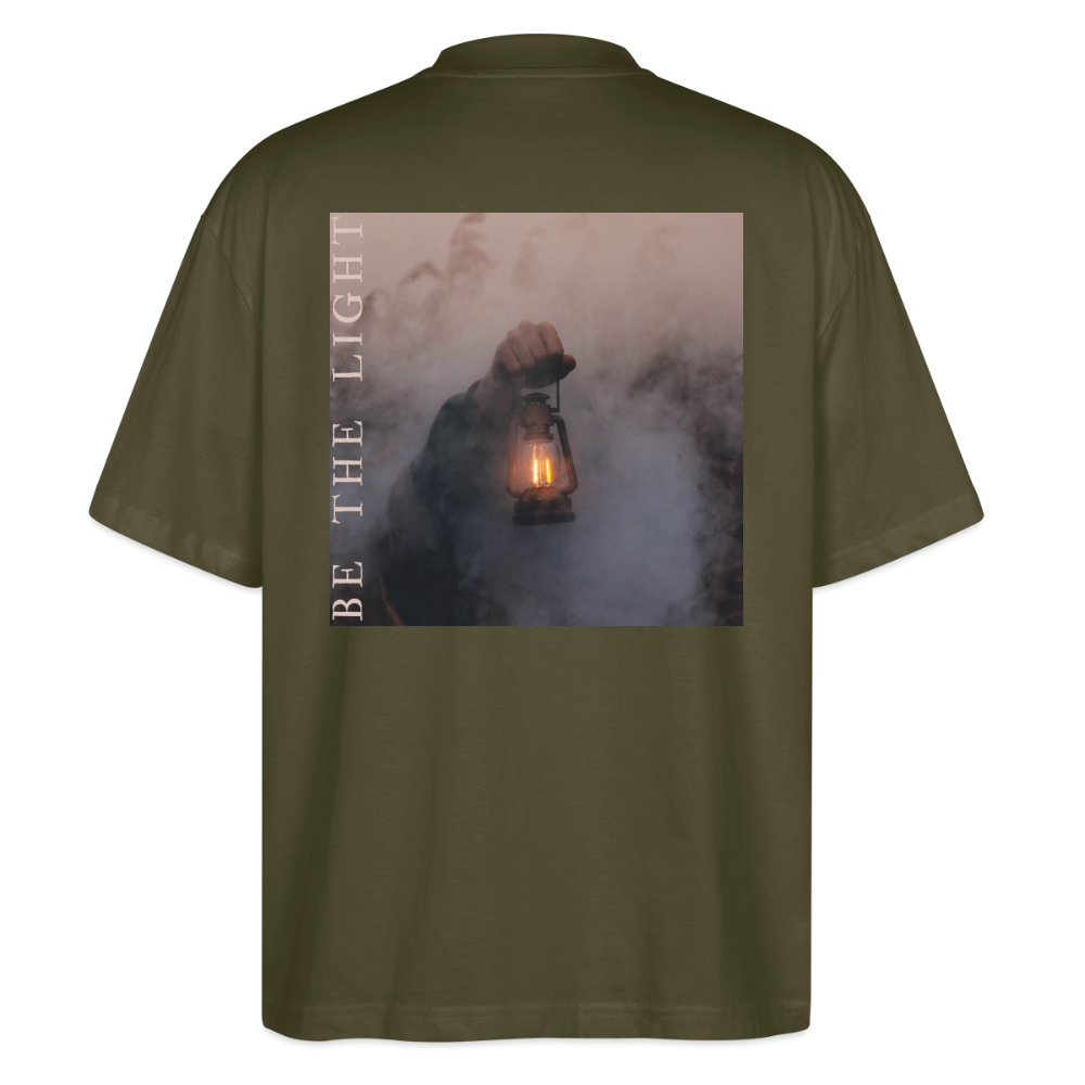 be the light - Oversized Unisex T-Shirt - Khaki