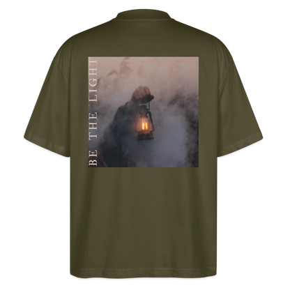 be the light - Oversized Unisex T-Shirt - Khaki
