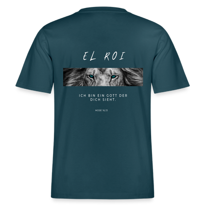 El Roi - Locker geschnittenes Unisex T-Shirt - Dunkles Petrol