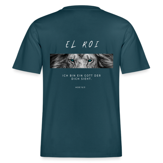 El Roi - Locker geschnittenes Unisex T-Shirt - Dunkles Petrol