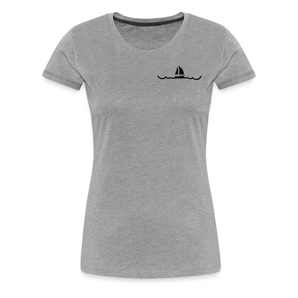 Peace in his presence - Frauen T-Shirt - Grau meliert