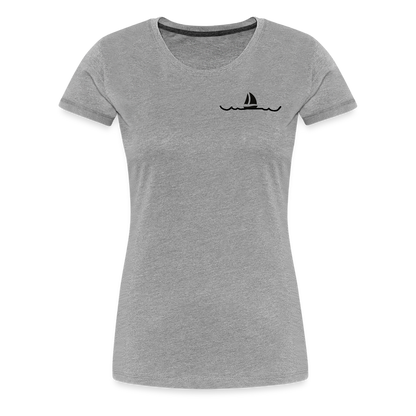 Peace in his presence - Frauen T-Shirt - Grau meliert