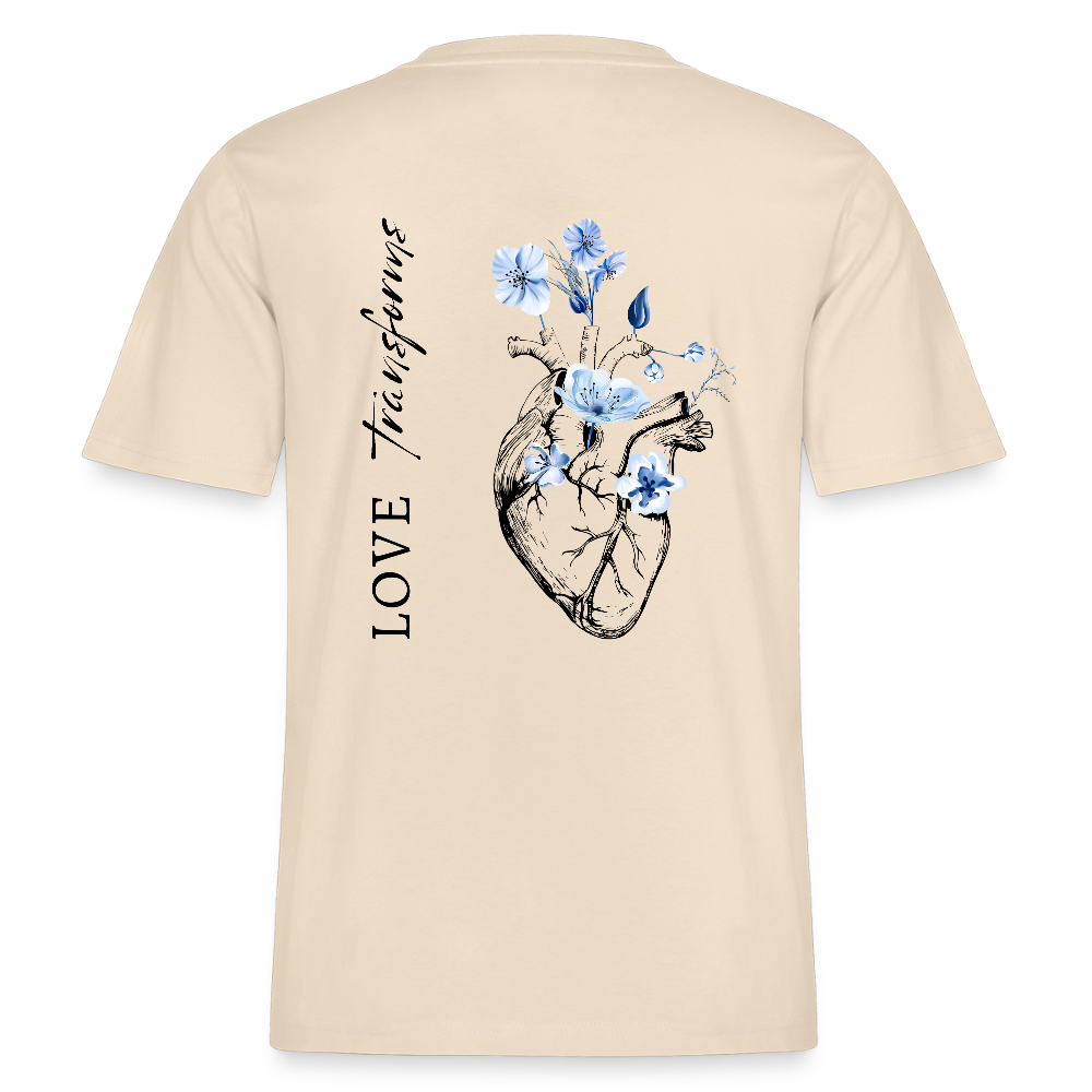 Love transforms - Oversized Unisex T-Shirt - Weißgrau