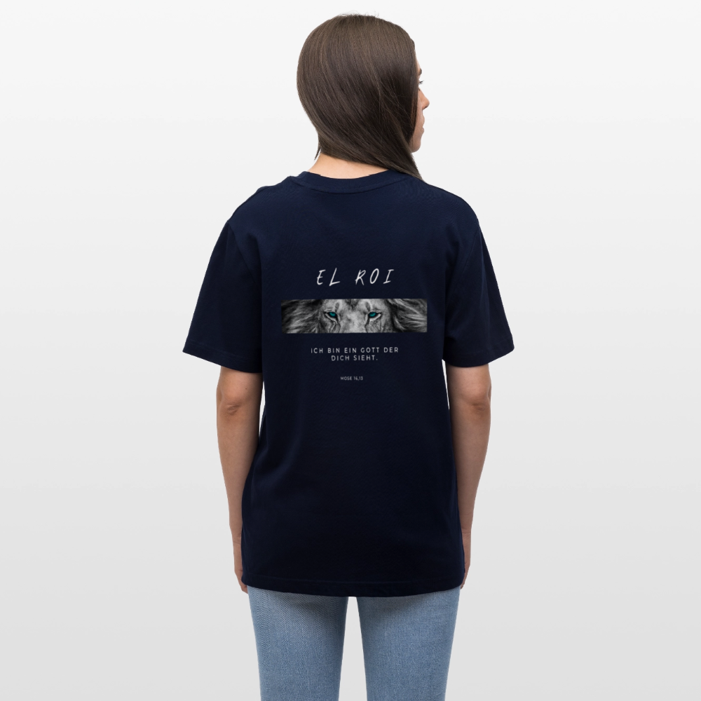 El Roi - Locker geschnittenes Unisex T-Shirt - Navy