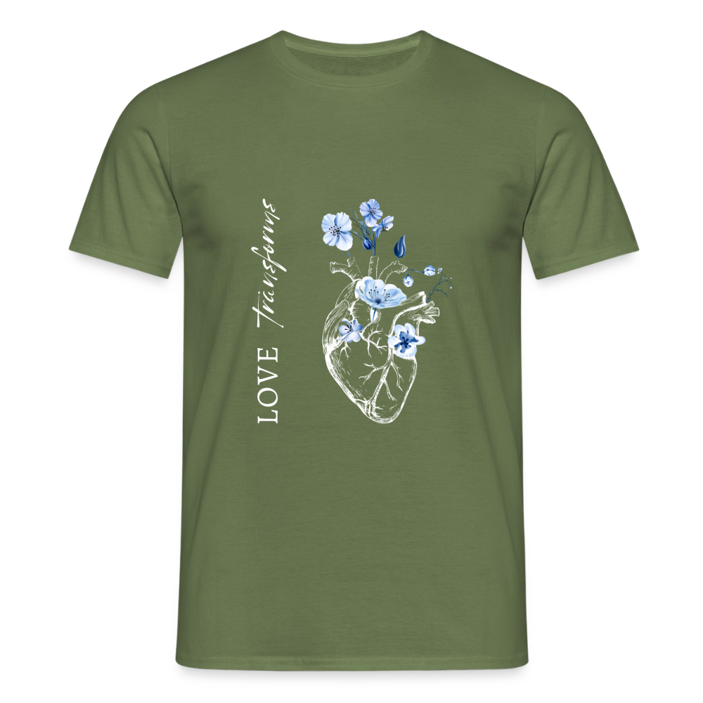 Love transforms - Männer T-Shirt - Militärgrün