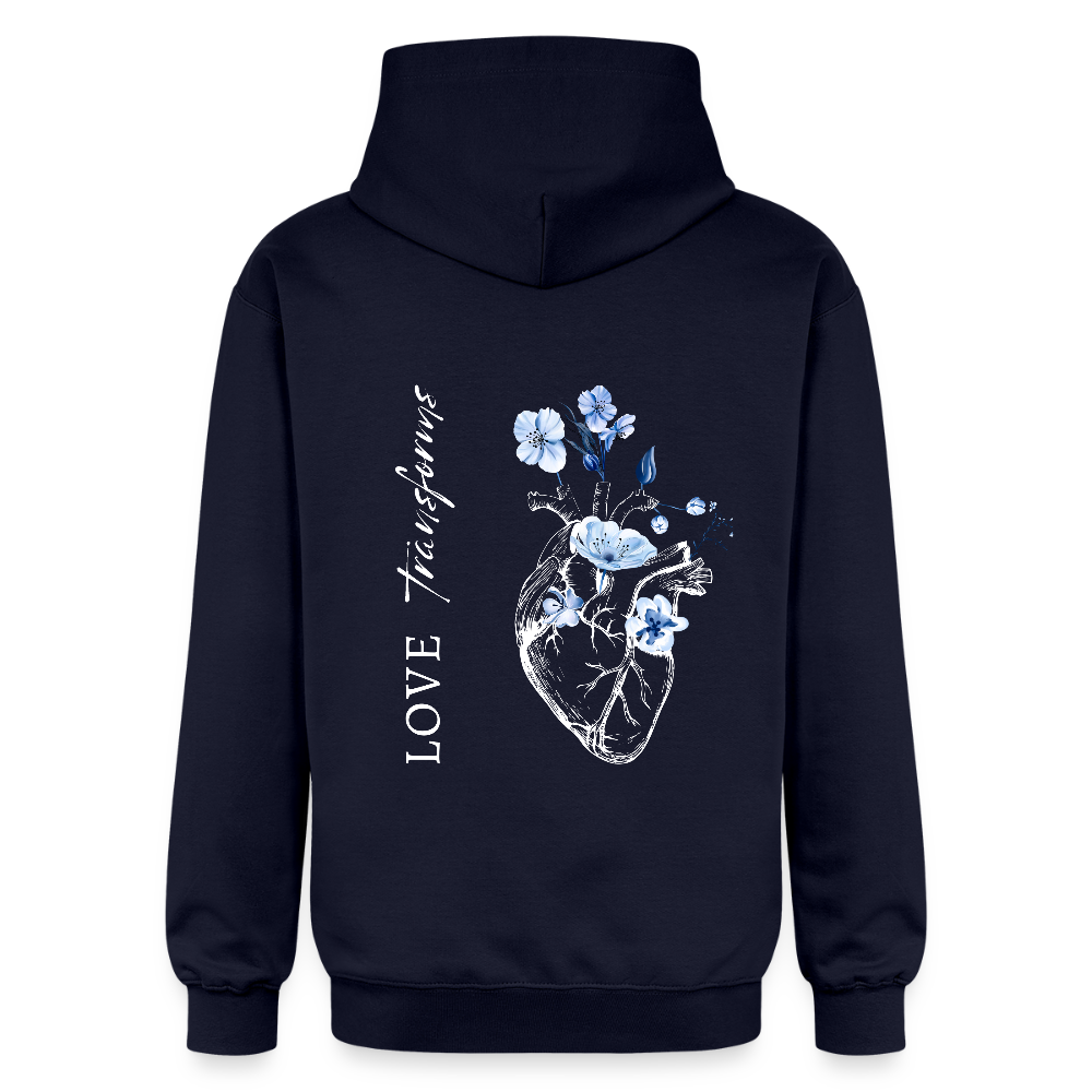 Love transforms - Unisex Hoodie - Navy