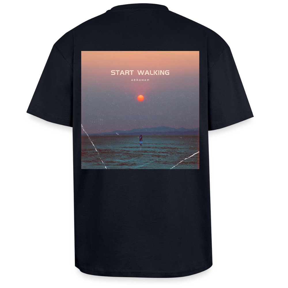 Start Walking - Oversized Unisex T-Shirt - French Navy