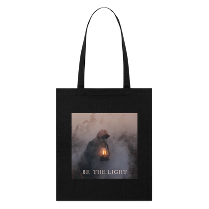 be the light - Stoffbeutel - Schwarz