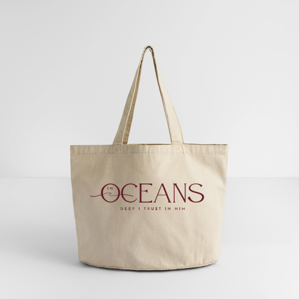 Oceans - Stoffbeutel groß - Vintage Sand 
