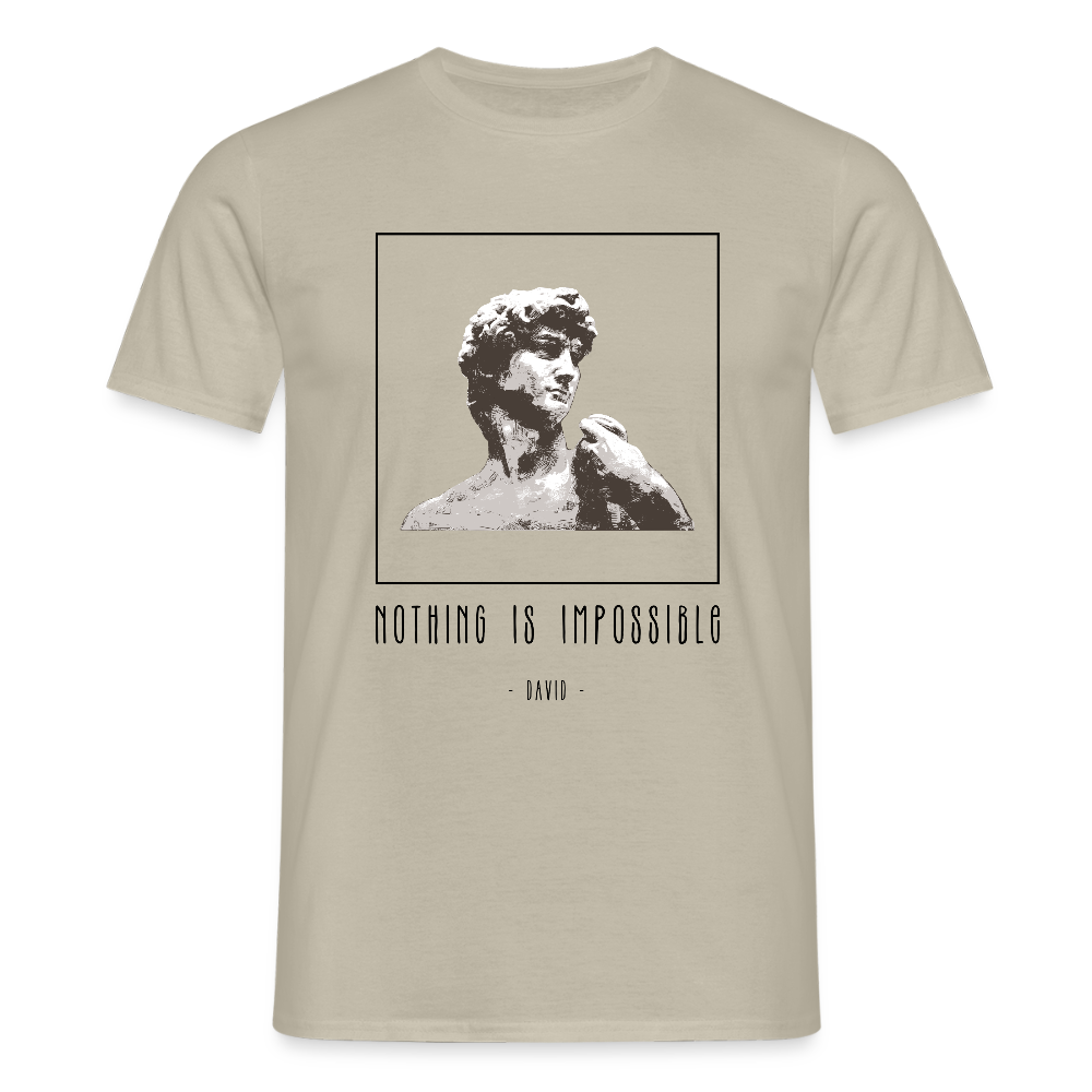 Nichts ist unmöglich - Männer T-Shirt - Sandbeige
