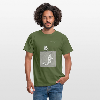 saved by grace - Männer T-Shirt - Militärgrün