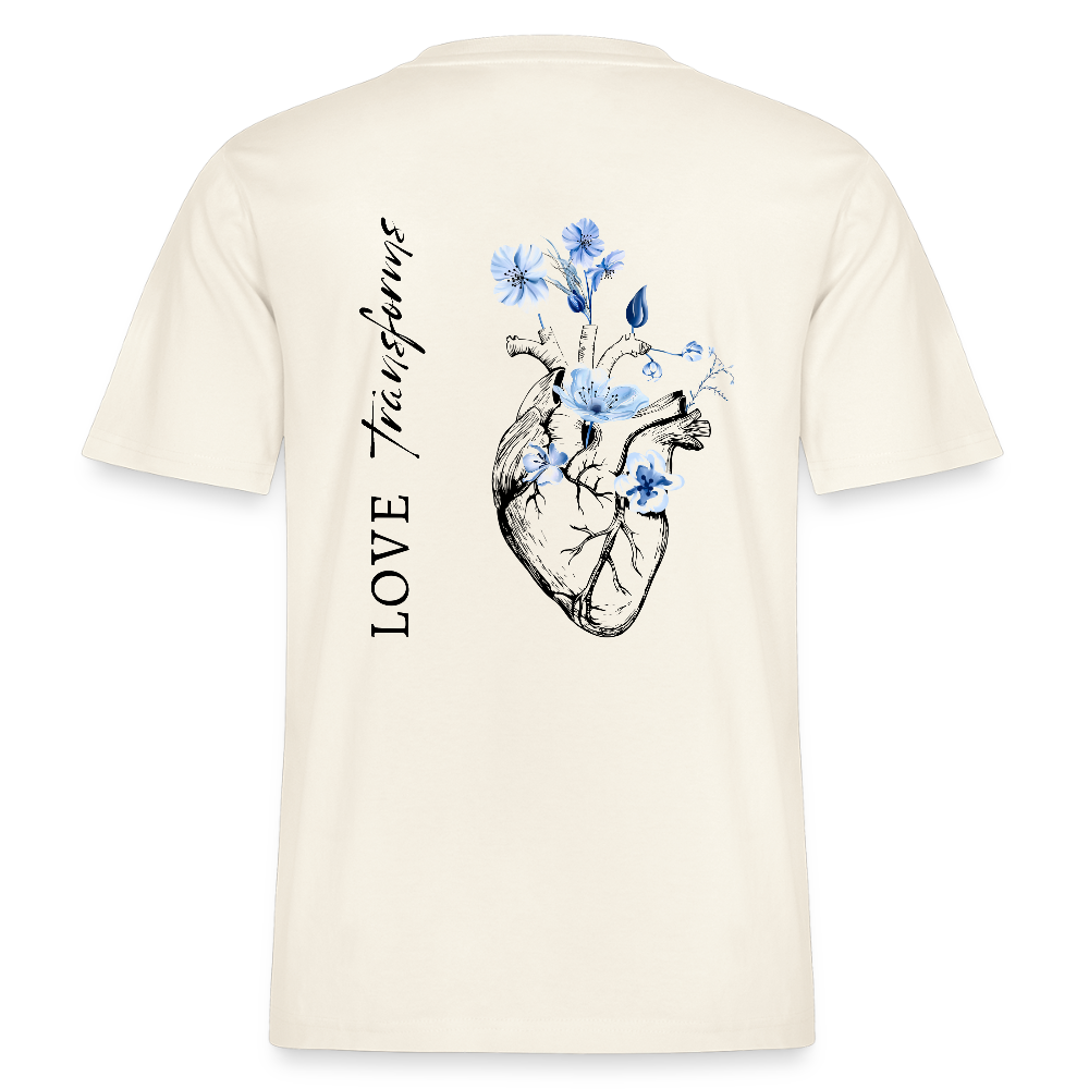 Love transforms - Oversized Unisex T-Shirt - Naturweiß 