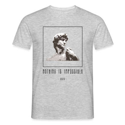 Nichts ist unmöglich - Männer T-Shirt - Grau meliert