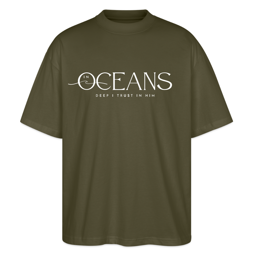 Oceans - Unisex Oversized T-Shirt - Khaki