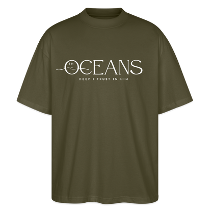 Oceans - Unisex Oversized T-Shirt - Khaki