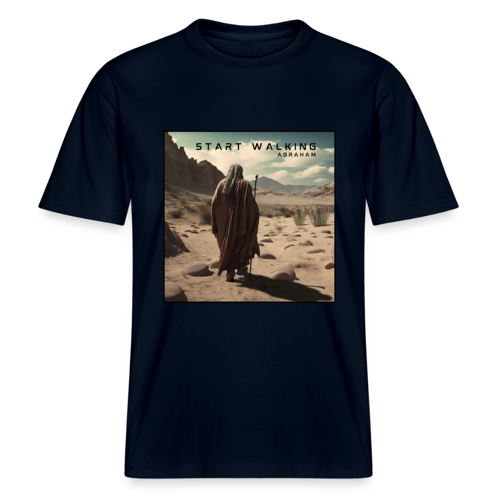 Start walking - Unisex Bio-T-Shirt - Navy