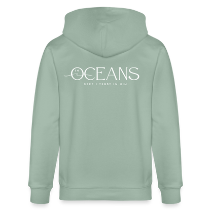 Oceans - Unisex Kapuzenjacke - Helles Graugrün