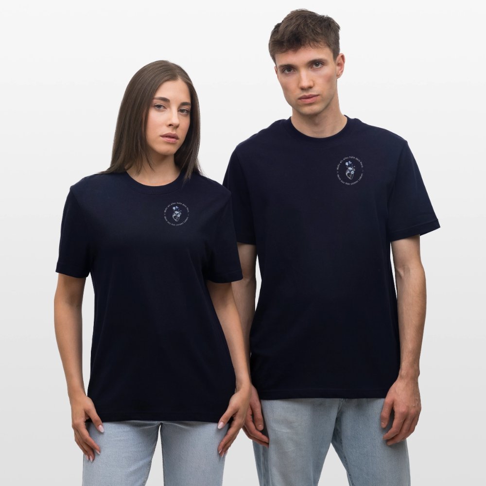 Behüte dein Herz - Unisex Bio-T-Shirt - Navy