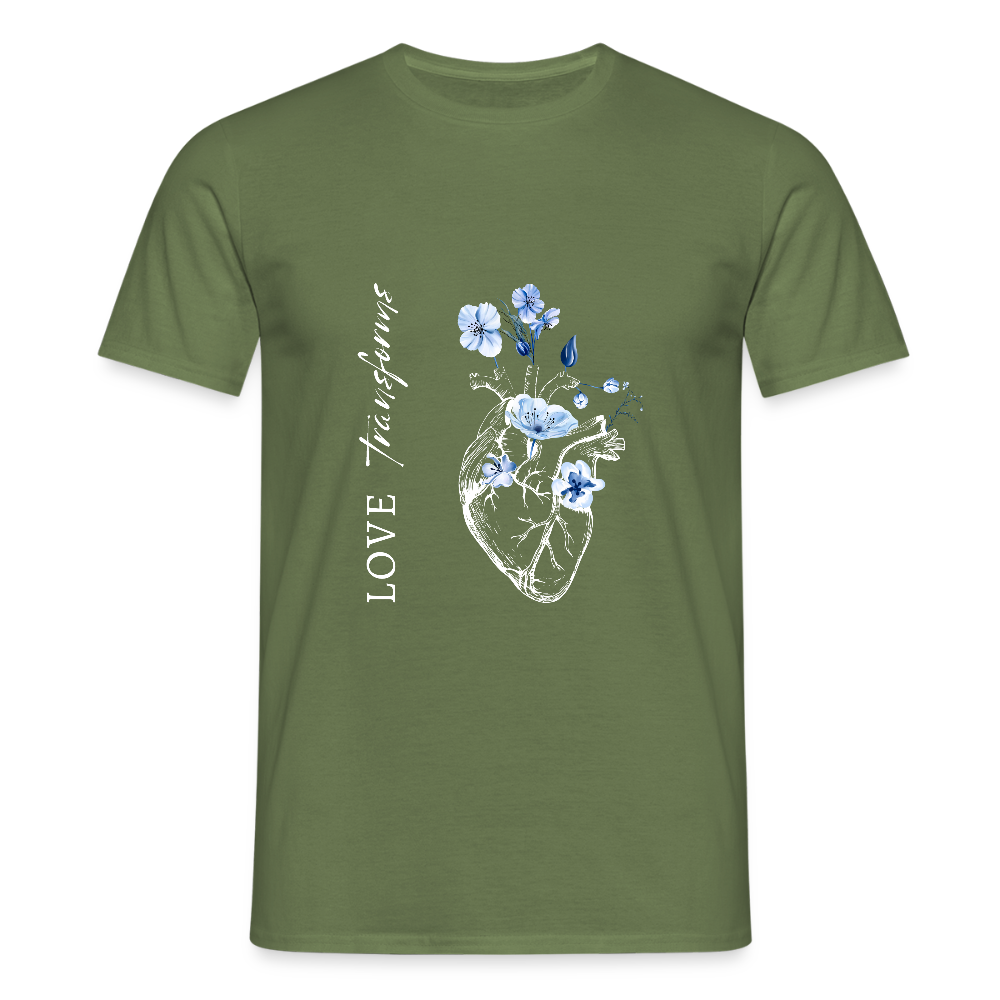 Love transforms - Männer T-Shirt - Militärgrün