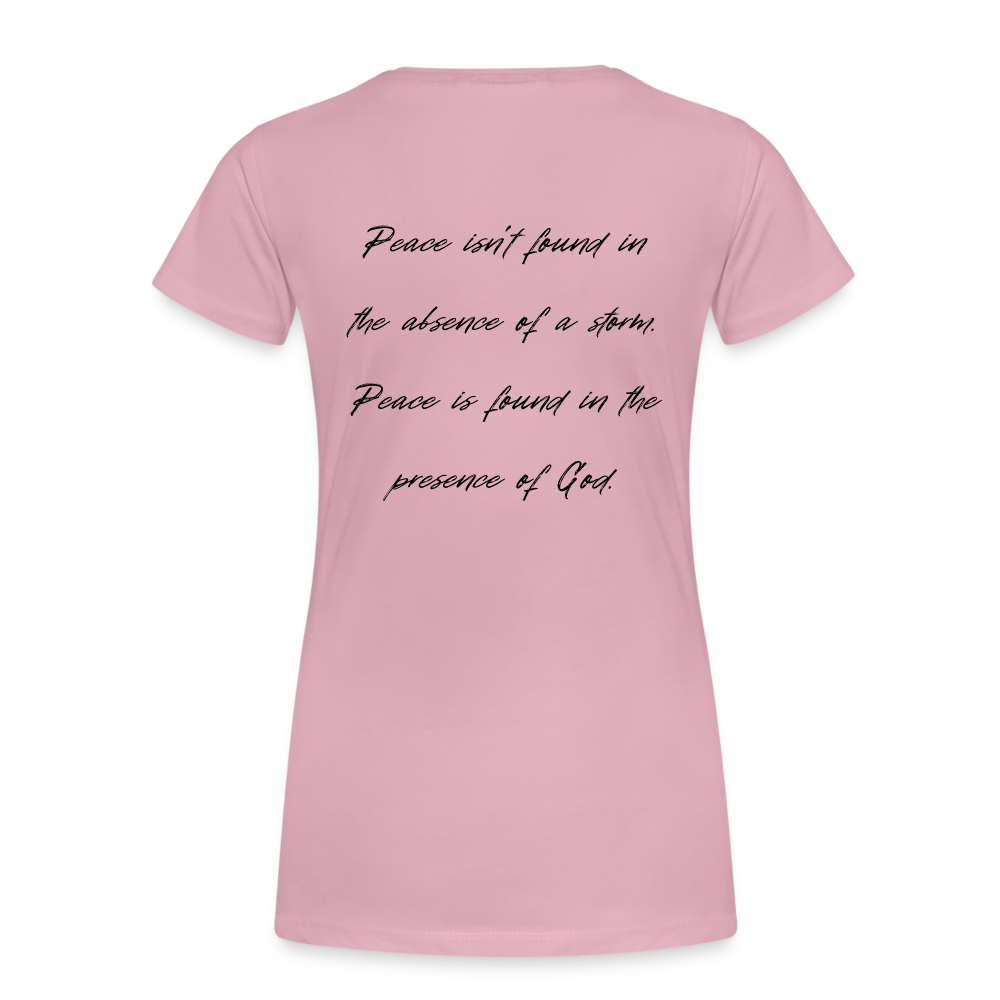 Peace in his presence - Frauen T-Shirt - Hellrosa