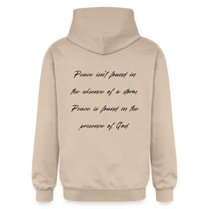 Peace in his presence - Unisex Hoodie - Sand