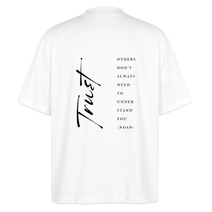 trust - Unisex Oversized Bio-T-Shirt - Weiß