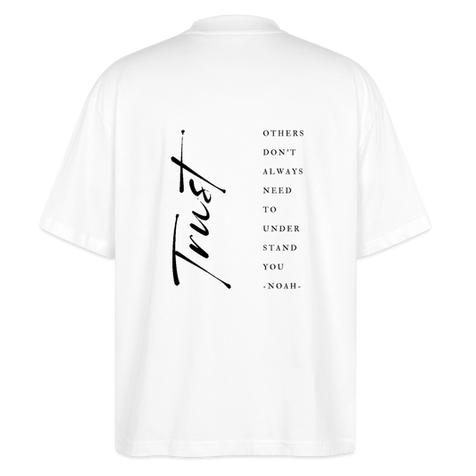 trust - Unisex Oversized Bio-T-Shirt - Weiß