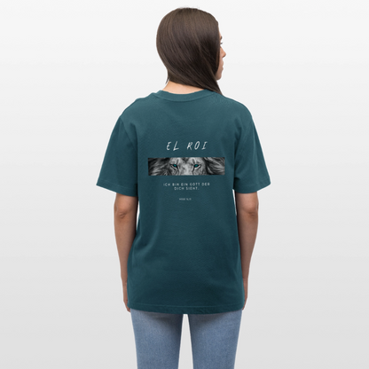 El Roi - Locker geschnittenes Unisex T-Shirt - Dunkles Petrol