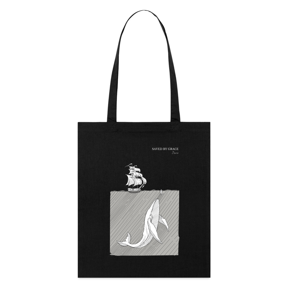 saved by grace - Stoffbeutel - Schwarz