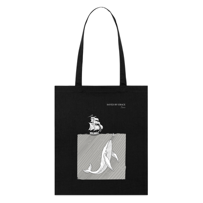 saved by grace - Stoffbeutel - Schwarz