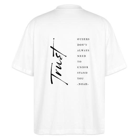 trust - Unisex Oversized Bio-T-Shirt - Weiß