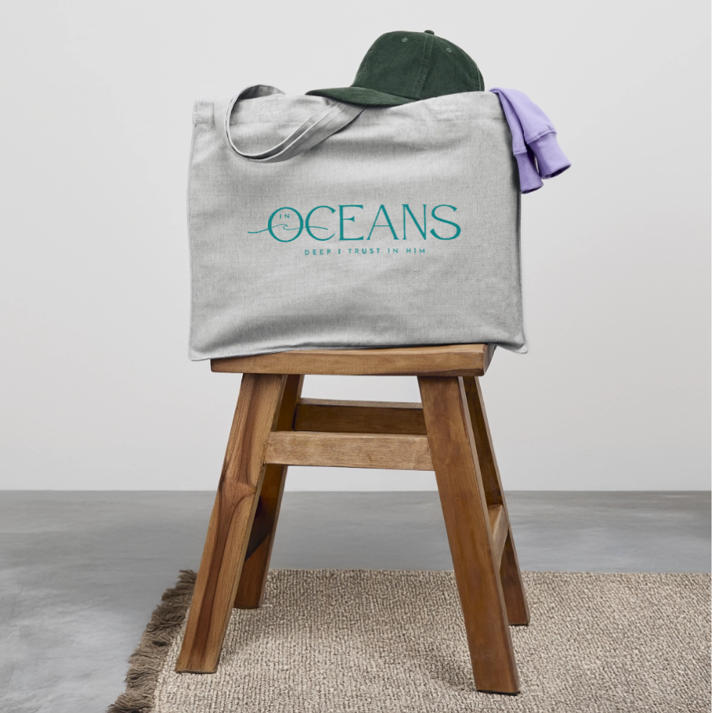 Oceans - Stoffbeutel groß - Grau meliert