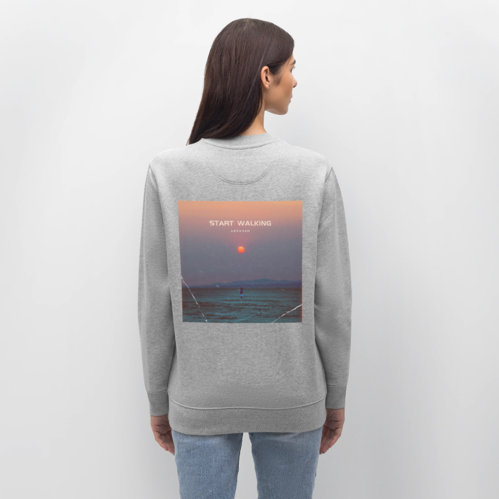 Start walking - Unisex Sweatshirt - Grau meliert